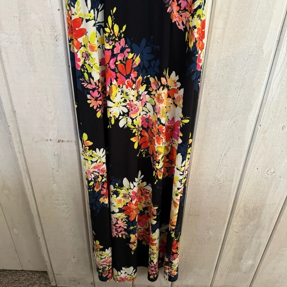 Maggy London Size 2 Maxi Long Floral Dress - Picture 12 of 12